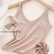 Resim Kadınlar için Şık V-Yaka Sırtı Açık Tank Top - Geniş Askılı ve H-Silüetli Nefes Alabilir Esnek Kolsuz Gömlek, İlkbahar Yaz Sonbahar İçin Hafif Günlük Giyim, Çok Renk Seçenekleri, Çok Yönlü Giysi, Benzersiz V-yaka Tasarım, Rahat Kalıp 