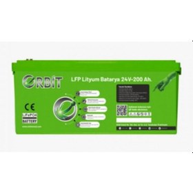Resim Orbit 24 V 200 Ah Lifepo4 Akü-abs Kasalı 