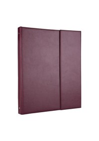 Resim Evrak Sunum Tanıtım Firma Klasörü Sekreterlik A4 4 Halkalı Ring Binder File 250 Yaprak Kapasiteli 27x33 Cm Bordo 