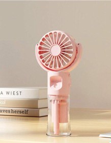Resim Mini Fan Şarjlı El Fanı Su Püskürtmeli Boyuna Asmalı Mini Klima Fan Vantilatör 