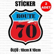 Resim 70 Karaman Plaka Rota Sticker Araba Kask Motosiklet Laptop Etiket 