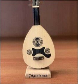 Resim Kişiye Özel Minyatür Ud Masaüstü Hediyelik Enstrüman 