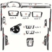 Resim Hightower 2017-2020 Vw Passat B8 İç 3d/5d Karbon Fiber Kapı Dekorasyon Şeridi Siyah 