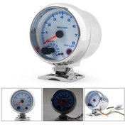 Resim Bosphorusboutique02 3.75 Araba Universal Gümüş Takometre Göstergesi, Mavi Vites Arası Işığı, 0-8000 Rpm, Benzinli Araçlar İçin Uygun Gümüş 