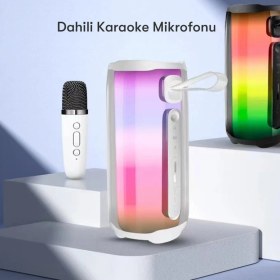 Resim Fogy Pluse 5 Mikrofonlu Rgb Kablosuz Soundbar Multimedya Hoparlör Speaker Bluetooth Hoparlör 