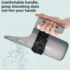 Resim Büyük Kapasiteli Çift Bölümlü Kedi Kumu Küpeşi, Entegre Çöp Rafı ile - Ergonomik Sap, Kolay Temizlenebilir Tasarım, Koku Kontrolü, Kediler için Çok Amaçlı, Çöp Poşeti Kutusu, Kedi Kumu Küpeşi, Koku Kontrolü Küpeşi, Modern Evcil Hayvan Aksesuarı, Dayanıklı Plastik Küpeşi 