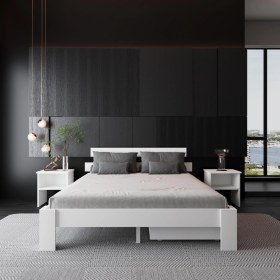 Resim 2 Çekmeceli Lotus Mdf Karyola | Çift Kişilik Yatak Uyumlu, Kolay Kurulum 