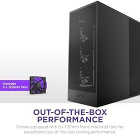 Resim NZXT H7 Flow 2024 Fanlı E-ATX Oyuncu Kasası 