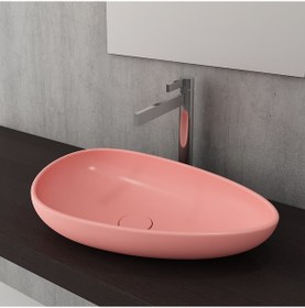 Resim Bocchi Etna Çanak Lavabo 58 CM Mat Somon 1114-032-0125 