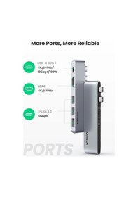 Resim Ugreen Apple Uyumlu MacBook için Type-C USB HDMI Thunderbolt 3.0 Dönüştürücü HUB 