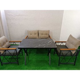 Resim Store Metal Çay Seti Koltuk Takımı 2+1+1+Masa 