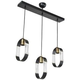 Resim Nova 3lü Sıralı Sarkıt Avize Çok Renkli 