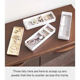 Resim Rın Takı Kutusu - 3 Katlı, Beyaz 