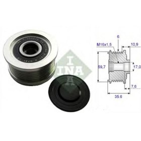 Resim Ina Alternatör Kasnak Rulmanlı 6-kanal Hyundaı Elantra/sonata-kıa N11.9861 