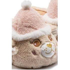 Resim Twıgy Tw Roza Bej Kadın Hayvanlı Panduf 36/41 Bej 