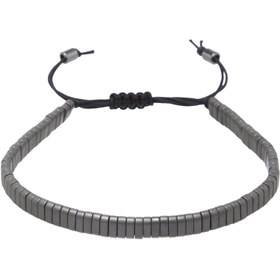 Resim Gri Hematit Erkek Bileklik - E1BLK0410487-P89 