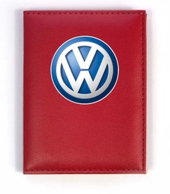 Resim HEDİYEDİYE Volkswagen Kırmızı Ruhsat Kabı 