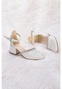 Resim Kiko Kids 771 Çupra Taşlı Kız Çocuk 5 Cm Topuklu Sandalet Ayakkab Gümüş 