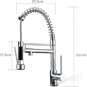 Resim Hms Spiralli Çift Başlı Endüstriyel Mutfak Evye Bataryası 