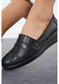 Resim Celira Siyah Günlük Rahat Taban Anne Ayakkabı Hs00326 Siyah 