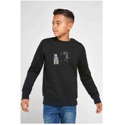 Resim The Last Of Us Remastered Baskılı Unisex Çocuk Siyah Sweatshirt 