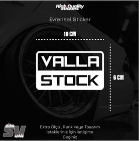 Resim ARONA Valla Stock Sticker Evrensel Dekor Etiket Modeli Tek Renk 