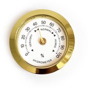 Resim Analog Higrometre Nem Ölçer Humidor Puro Kutusu için Metal Çerçev N11.1838 
