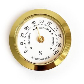 Resim Analog Higrometre Nem Ölçer Humidor Puro Kutusu için Metal Çerçev N11.1838 