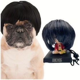 Resim Gateesat 6inch Zarif Kısa Bob Peruk: Köpek Ve Kedi İçin Şık Parti Aksesuarı 