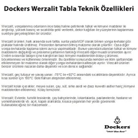 Resim Dockersmobilya Karanfil Werzalit Kare Masa 80X80 (521098022) 