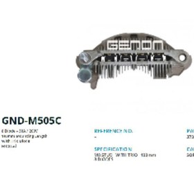 Resim GENON DİYOT TABLASI>110AMP KIA SORENTO 100mm(8DIOT)M8 - GENON-GND-M505C 
