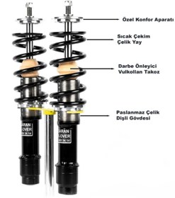 Resim Başaran Coilover Bmw E39 Uyumlu Coilover Ayarlı Amortisör 10 Cm 