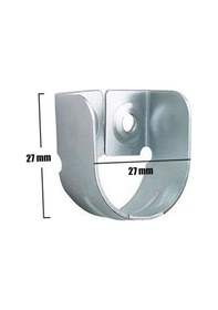 Resim Nobel Askı Flanşı 2 Delikli Dolap Elbise Askı Aparatı 2 Adet 