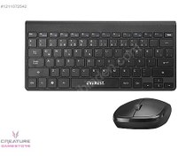 Resim Everest KB-BT72 ELITE Black Metalik Kablosuz Q Klavye + Mouse 