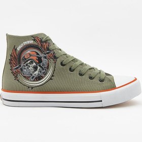 Resim Harley Davidson Pittsburgh Haki Erkek Spor Ayakkabı 