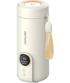 Resim Neevoyu Zemkon Seyahat Elektrikli Su Kaynaticısı - 550ml Taşınabilir 304 Paslanmaz Çelik İç Kabuklu Küçük Su Fincanı 