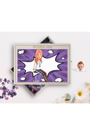 Resim Bk Gift Kişiye Özel Kadın Karikatürlü 1000 Parça Profesyonel Puzzle-39 