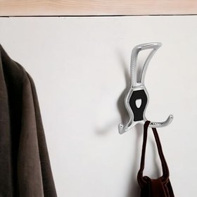Resim Badem10 Galata Askı Portmanto Metal Vestiyer Duvar Dolap Elbise Askısı Krom Siyah Mobilya Askılığı Aparat 