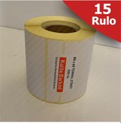 Resim 80X60 Termal Etiket 15 Rulo Barkod Etiket Kalite Barkod 