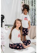 Resim For You Kids 4 Lü Pembe Köpek Desenli Pijama Takımı Diğer