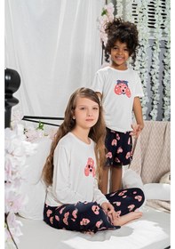 Resim For You Kids 4 Lü Pembe Köpek Desenli Pijama Takımı 