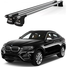 Resim Trio-ıı Bmw X6 2015 Ve Sonrası Uyumlu Kilitli Ara Atkı 135cm Port Bagaj Tavan Barı 