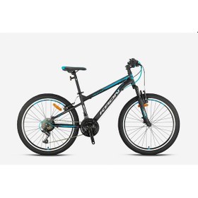 Resim Kron Vortex 24jant Vfren Dağ Bisiklet Mat Siyah-gri-mavi 