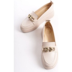 Resim D602 Günlük Ortopedik Garantili Kadın Loafer Ayakkabı Nut 