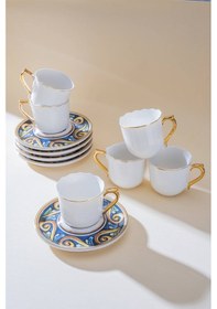 Resim Acar Alviera 6 Kişilik Kahve Fincan Takımı - 90 Ml Renkli 