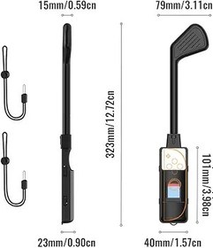 Resim LYEAA 2PCS Golf Club for Switch 2 Joy-Con Controller Grip Holder with Game Card Storage Sports Accessories 