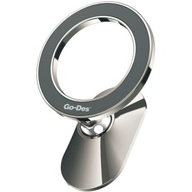 Resim Go Des GD-HD215 Magnetik M-safe 360 Derece Dönebilen Oynar Başlıklı Araç İçi Telefon Tutucu - Gri 