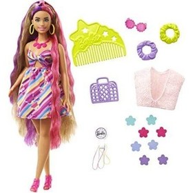 Resim Barbie Tamamen Saç Bebek Kıvrımlı Fantezi Saç HCM89 Lisanslı Ürün 