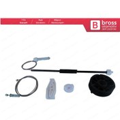 Resim Peugeot 206 CC 2D 2000-2008 2-Kapı İçin Arka Sol Cam Kriko Seti 