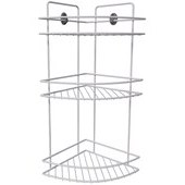 Resim Metaltex 3 Katlı Banyo Köşe Rafı (METALTEX-M784215) 